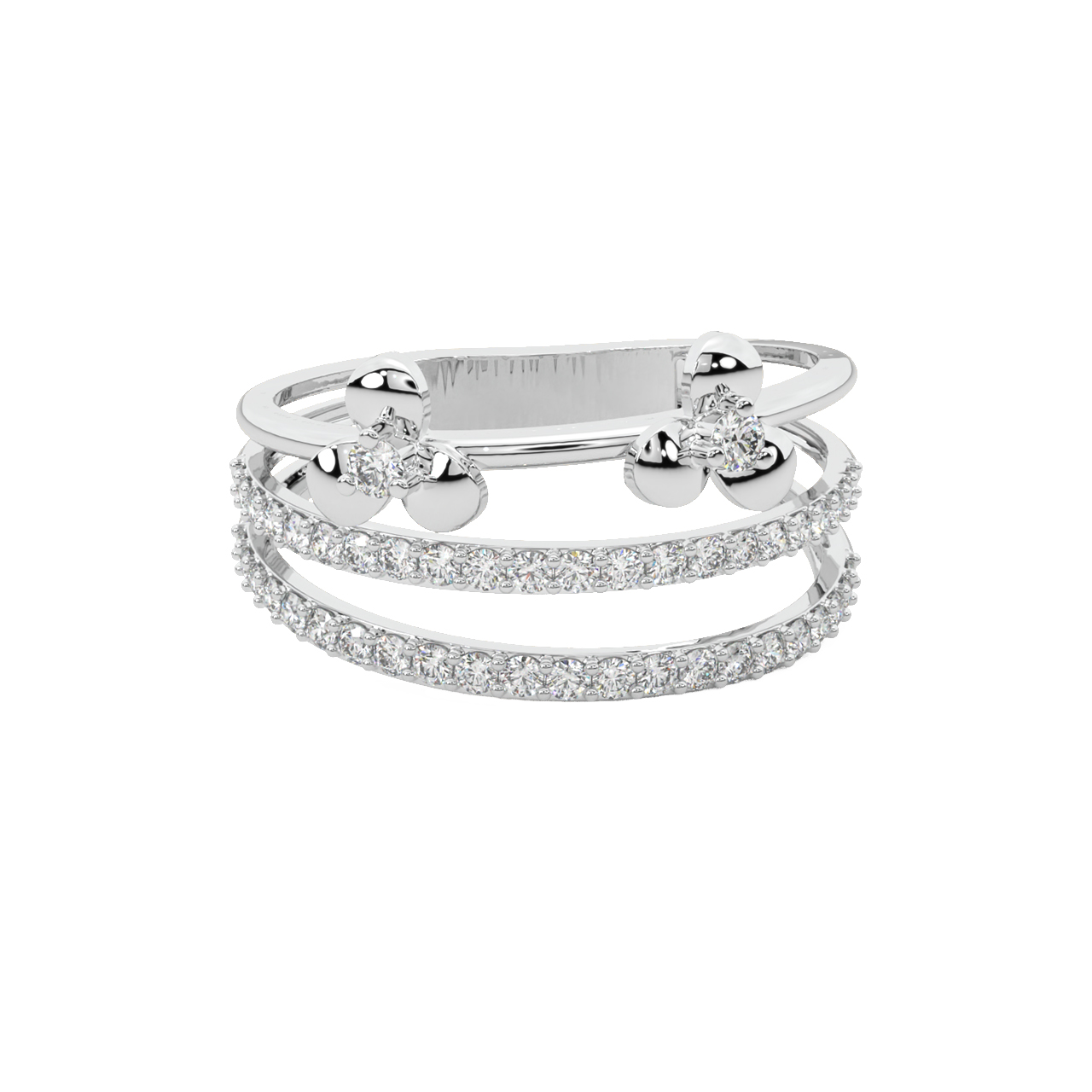 Three Layer Diamond Ring Designs